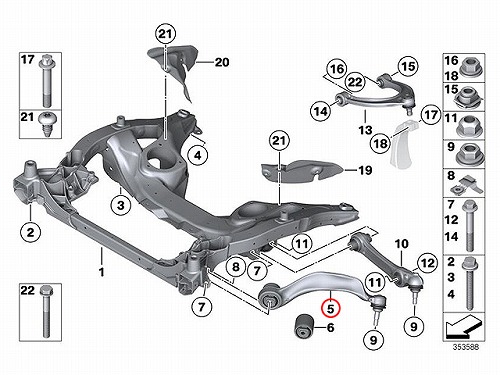ストラットアーム(テンションロッド) フロント 左側 BMW [31126775959]