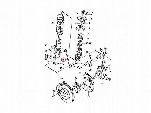 スタビリンクロッド フロント 左右共通 VOLVO(ボルボ) [31212730]