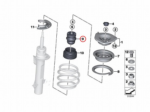 バンプラバー フロント 左右共通 MINI(ミニ) [31306777049]