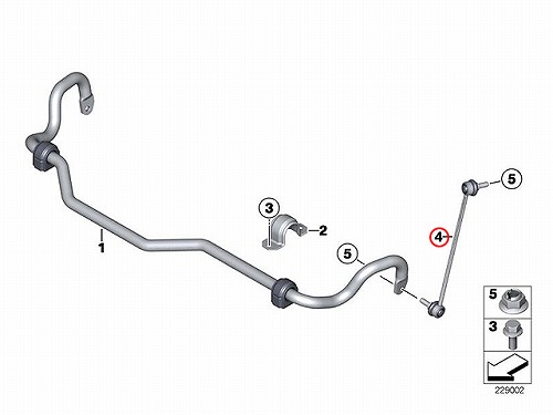 スタビリンクロッド フロント 右側 BMW [31306787164]