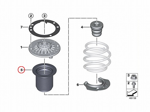 純正 ショックダストブーツ フロント BMW [31306791712]