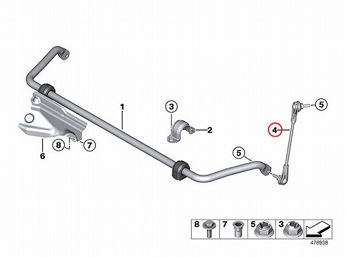 スタビリンクロッド フロント 左右共通 BMW [31306792211]
