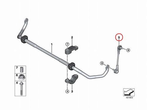 スタビリンクロッド フロント 左右共通 BMW [31306861483]