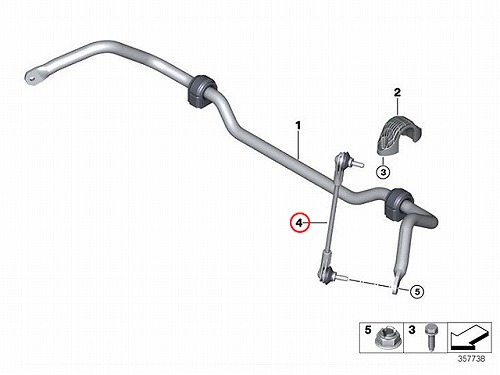 スタビリンクロッド フロント 左右共通 MINI(ミニ) [31306862863]