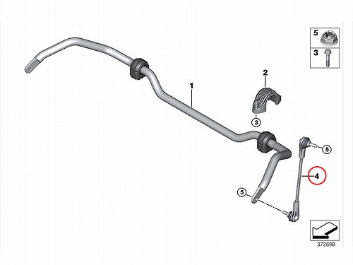 スタビリンクロッド フロント 左右共通 MINI(ミニ) [31306862864]