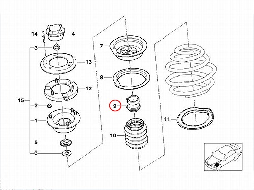 バンプラバー フロント 左右共通 BMW [31336778544]