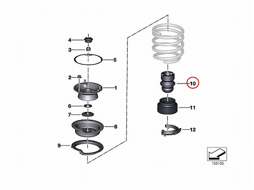バンプラバー フロント 左右共通 MINI(ミニ) [31336789202]