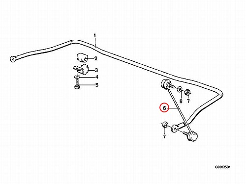 スタビリンクロッド フロント 左右共通 BMW [31351130075]