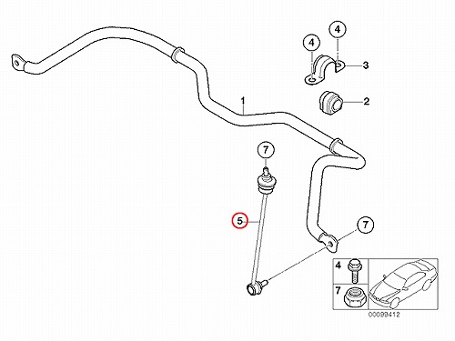 スタビリンクロッド フロント 左右共通 MINI(ミニ) [31351507989]
