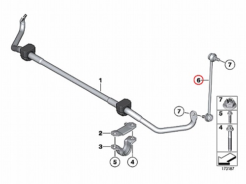 スタビリンクロッド フロント 左右共通 BMW [31356777319]