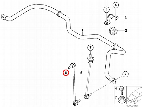スタビリンクロッド フロント 左右共通 MINI(ミニ) [31356778831]