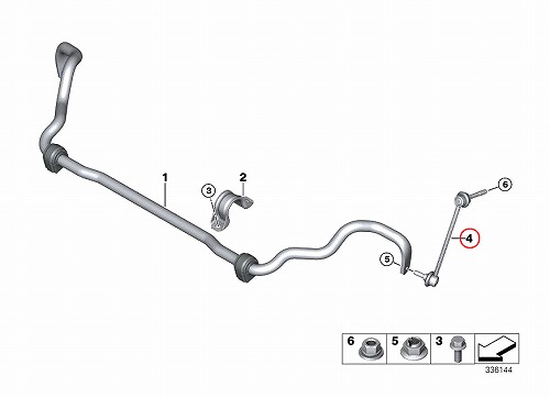 スタビリンクロッド フロント 左側 BMW [31356859651]