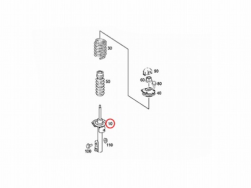 ショック左右セット フロント SACHS製 メルセデスベンツ [315293F-S]