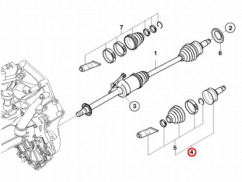 ドライブシャフトブーツキット フロント アウター MINI(ミニ) [31607518245]