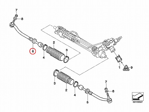 タイロッド(ラックエンド) ASSY 右側 BMW [32111094674]