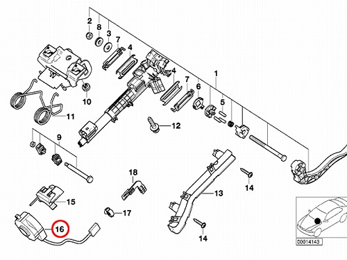 ステアリングアングルセンサー(コンタクトリング) BMW [32306793632]