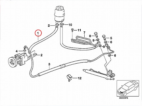 パワステインテークホース BMW [32411092982]