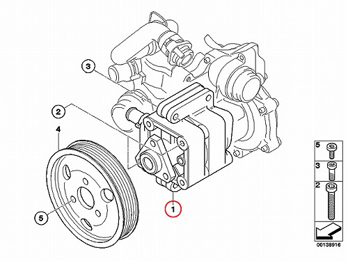 パワステポンプ BMW [32416758595]