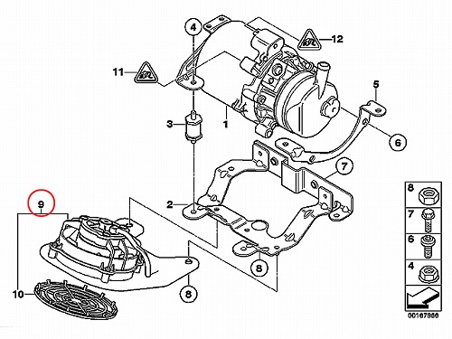 純正 パワステポンプ電動ファン(パワステファン) MINI(ミニ) [32416857718]