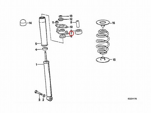 アッパーマウント リア 左右共通 BMW [33521128819]