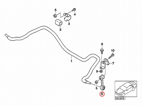 スタビリンクロッド リア 左右共通 BMW [33551094619]