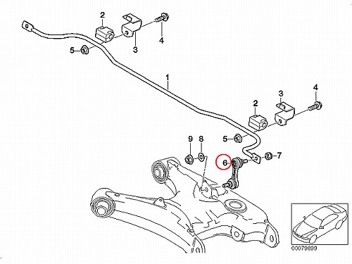 スタビリンクロッド リア 左右共通 BMW [33551095532]