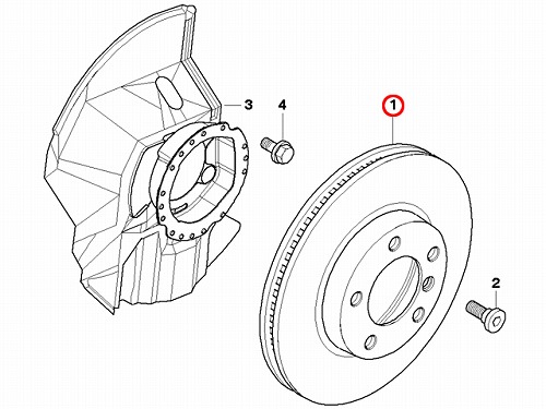 ブレーキローター(ディスクローター) フロント BMW [34101166071]