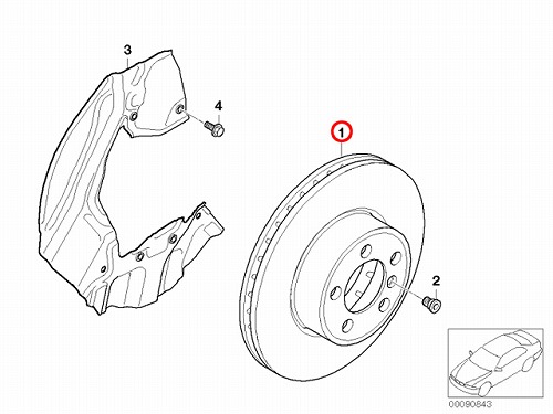 ブレーキローター(ディスクローター) フロント BMW [34116750265]