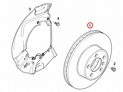 ブレーキローター(ディスクローター) フロント BMW [34116753221]