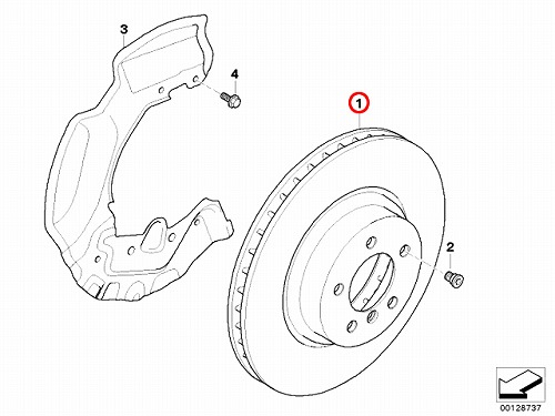 ブレーキローター(ディスクローター) フロント BMW [34116763824]