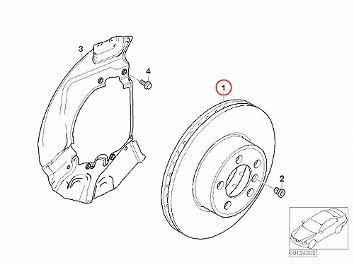 ブレーキローター(ディスクローター) フロント BMW [34116764021]