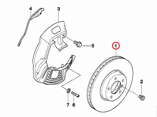 ブレーキローター(ディスクローター) フロント BMW [34116767059]