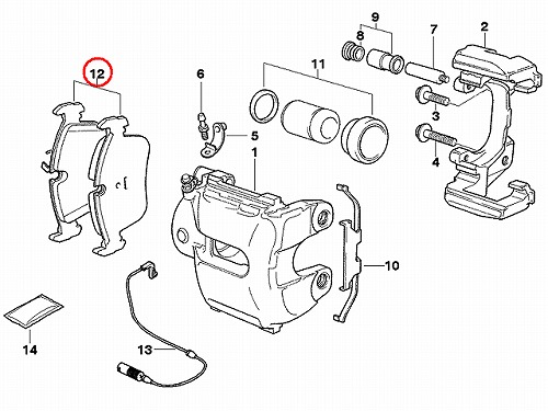 純正 ブレーキパッド(ディスクパッド) フロント BMW [34116770575a]