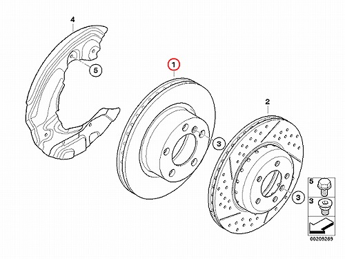 ブレーキローター(ディスクローター) フロント BMW [34116778647]