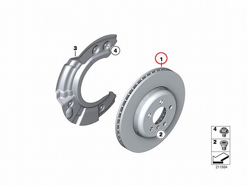 ブレーキローター(ディスクローター) フロント BMW [34116782593]