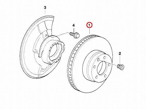 ブレーキローター(ディスクローター) フロント BMW [34116794300]