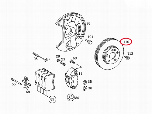 ブレーキローター(ディスクローター) フロント BMW [34116854997]