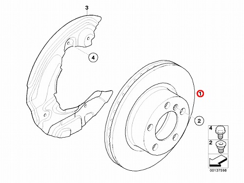 ブレーキローター(ディスクローター) フロント BMW [34116854998]