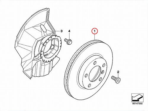 ブレーキローター(ディスクローター) フロント BMW [34116864058]