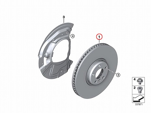 ブレーキローター(ディスクローター) フロント BMW [34116868939]