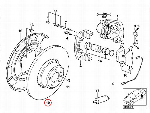 ブレーキローター(ディスクローター) リア BMW [34216757749]