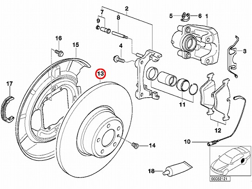ブレーキローター(ディスクローター) リア BMW [34216767060]