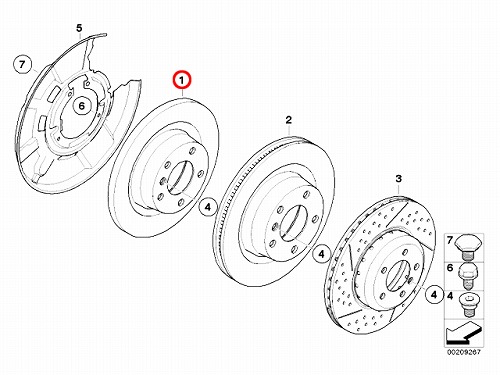 ブレーキローター(ディスクローター) リア BMW [34216855001]