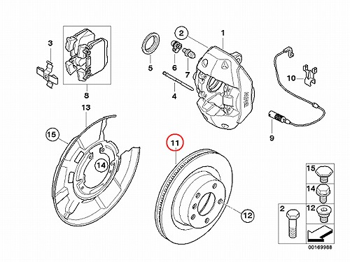 ブレーキローター(ディスクローター) リア BMW [34216855003]