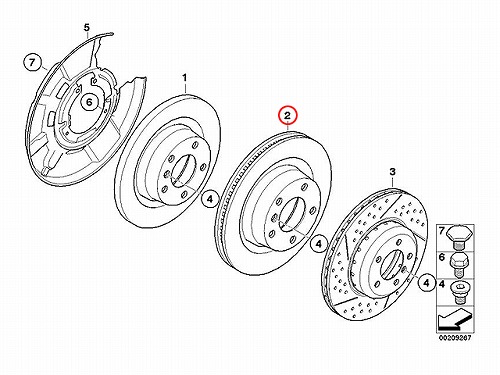 ブレーキローター(ディスクローター) リア BMW [34216855005]