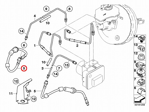 ブレーキホース フロント BMW [34306767458]