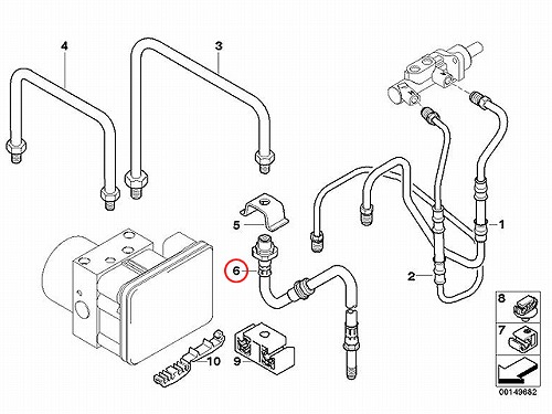 ブレーキホース フロント BMW [34326766966]