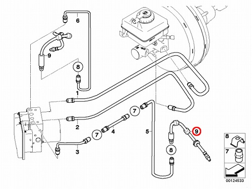 ブレーキホース フロント BMW [34326767390]