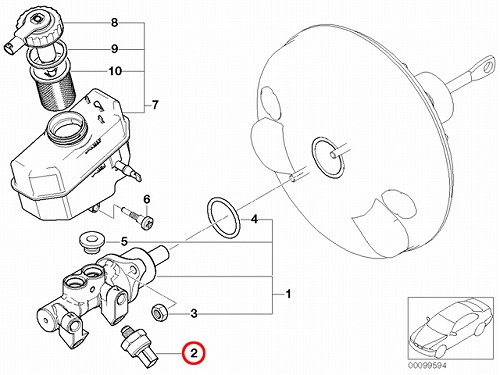 圧力センサー(DSCプレッシャーセンサー) BMW [34521164458]