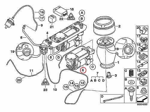 エアサスコンプレッサー(エアサスポンプ) BMW [37106793778]